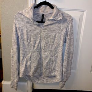 90 Degrees white and grey zip up jacket